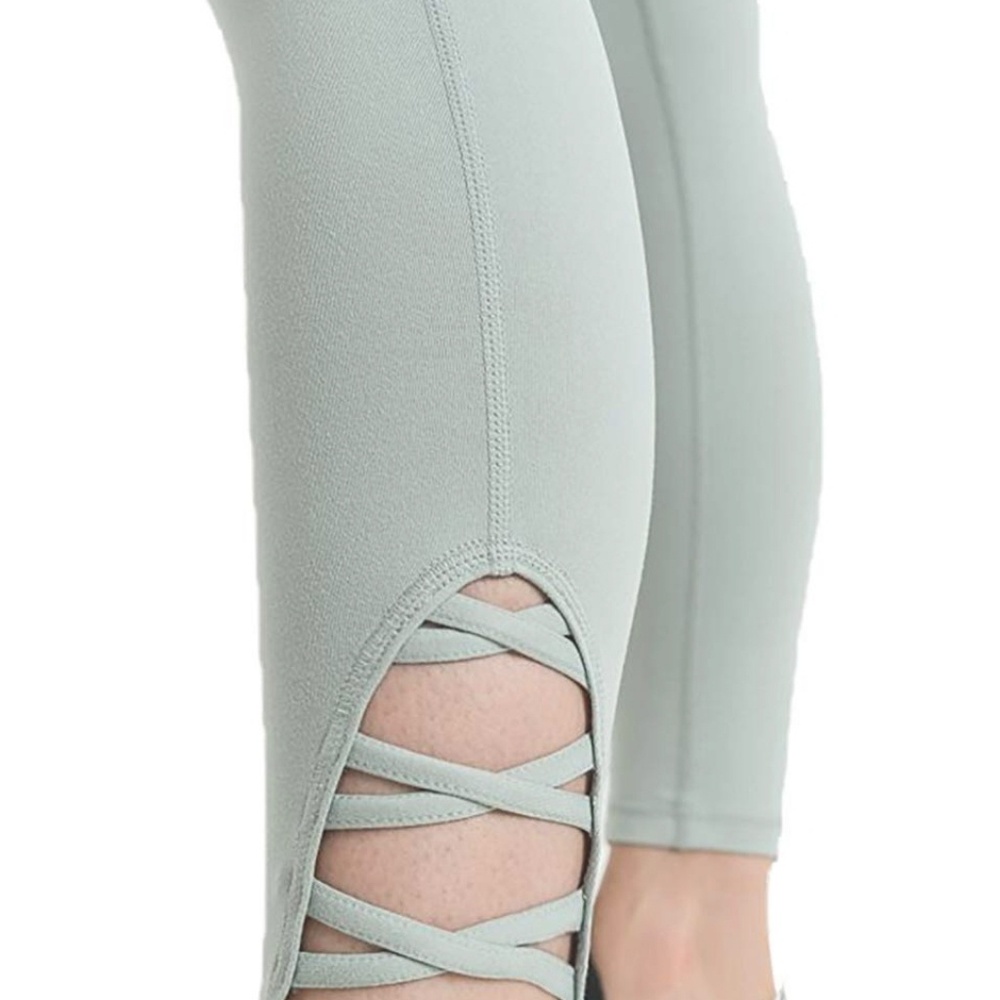 CRIS Cross Leg Cutouts 7/8 Length leggings - Picture 2 of 2